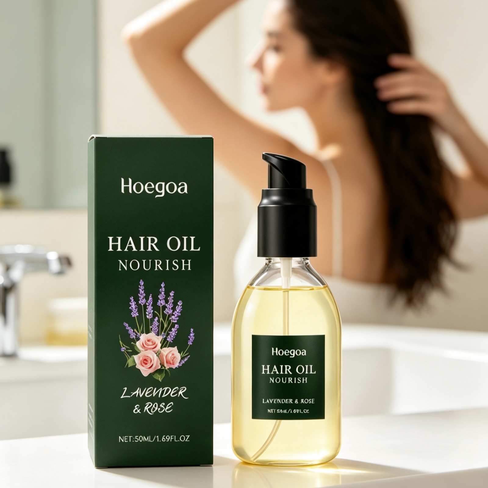Hair Care Natural Ingredients - ﻿ Óleo Capilar Hoegoa Lavanda e