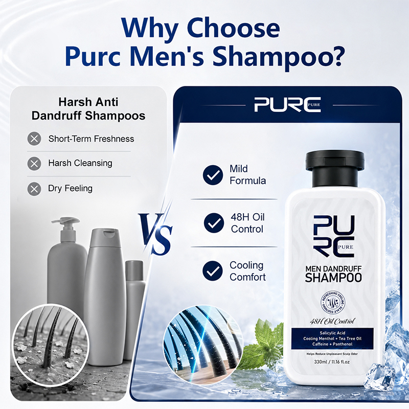 Shampoo Anticaspa PURC para Ho - Hair Care Dandruff avaliação e preço